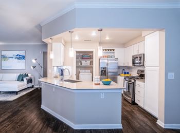 Kitchen And Living at Nalle Woods of Westlake, Austin, Texas
